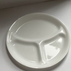 Corelle Elegant White Divided Plate